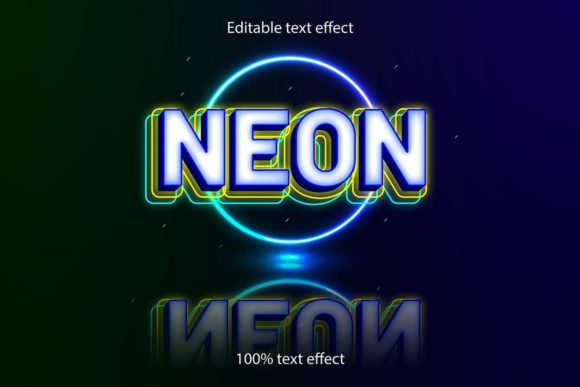 Download Neon Editable Text Effect Neon Style - Text effect Collection