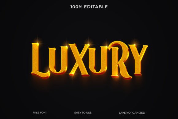 Download Luxury Golden PSD 3d Text Style Effect - Text style effect Collection