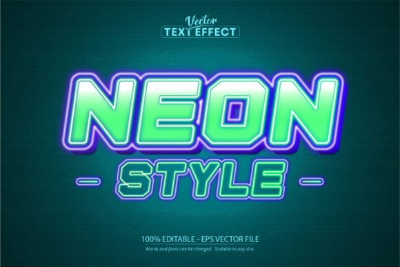 Download Neon Text Effect, Editable Neon Lights - Text effect Collection