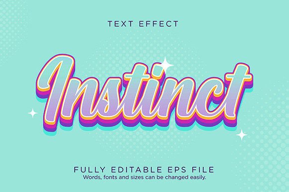 Download Instinct Blend Logo Text Effect Font - Text effect Collection