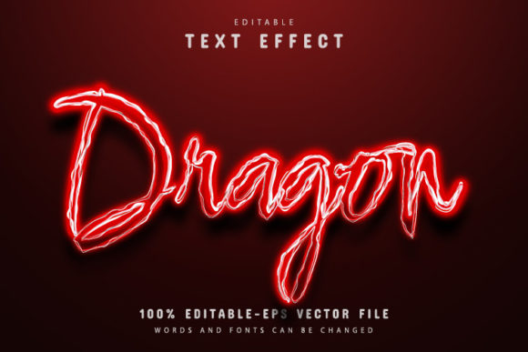 Download Dragon Text Effect Neon Style - Text effect Collection