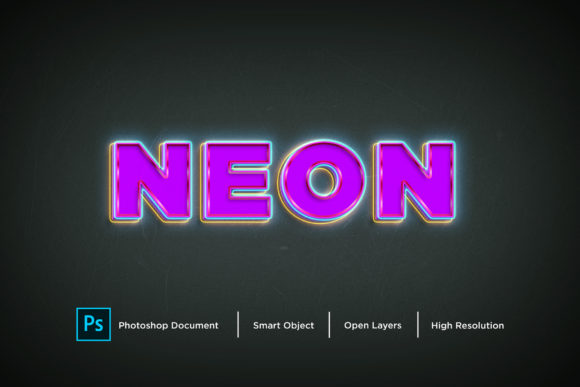Download Neon Text Effect Layer Style - Text effect Collection
