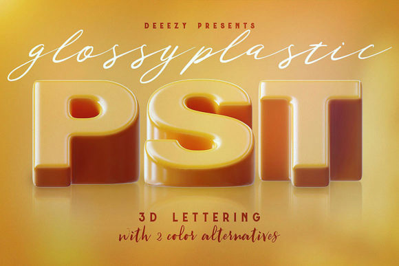 Download Glossy Plastic – 3D Lettering - Plastic Collection