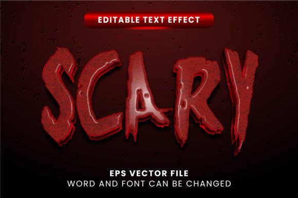 Download Red Scary Vector Text Effect - Text effect Collection