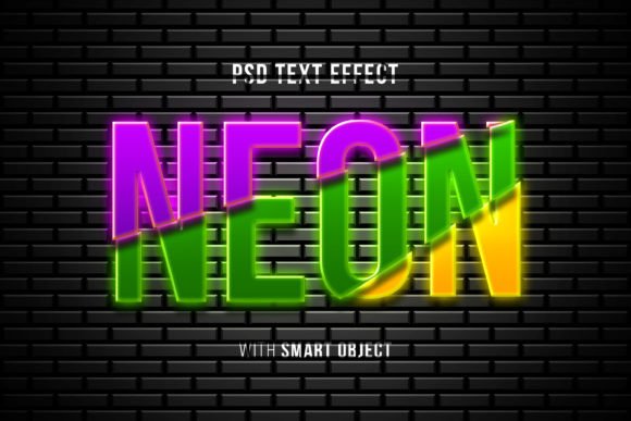 Download Neon Light Text Effect Mockup - Text effect Collection