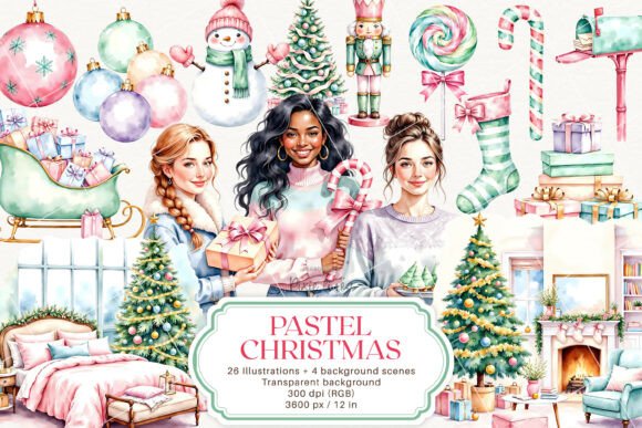 Download Pink Pastel Christmas, Pink New Year - Pink Collection