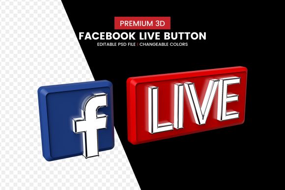 Download Facebook 3d Live Streaming Button Icon - Streaming Collection