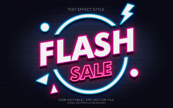 Download FLASH SALE NEON TEXT EFFECTS - Text effect Collection