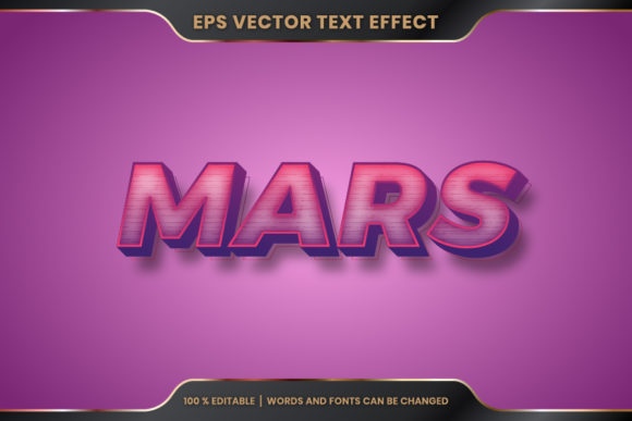 Download Mars Word, Text Effect Editable Style - Text effect Collection