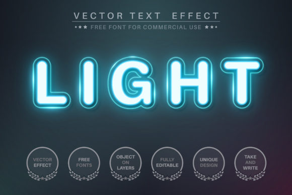 Download Neon Light - Editable Text Effect - Text effect Collection