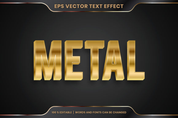Download Metal Word, Text Effect Editable Style - Text effect Collection