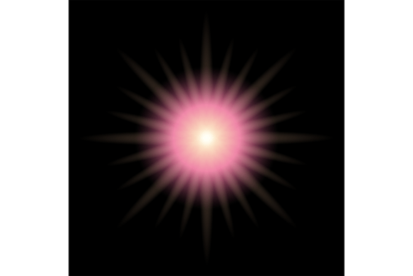 Download Neon Pink Star Sparkling. Glowing Light - Pink Collection