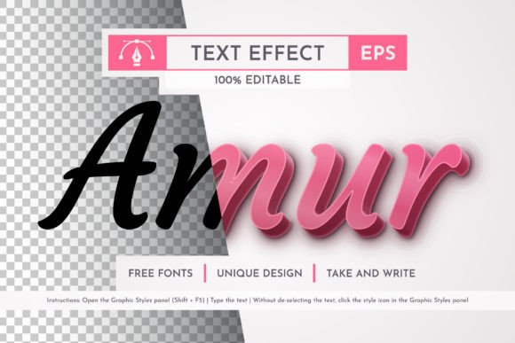 Download Amur Editable Text Effect, Graphic Style - Premium Bundle