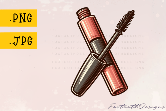 Download Tube of Mascara Pink and Black Bottle - Pink Collection