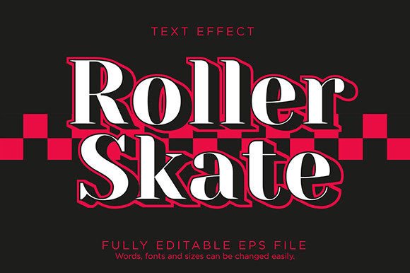 Download Roller Skate Text Effect Font Type - Text effect Collection