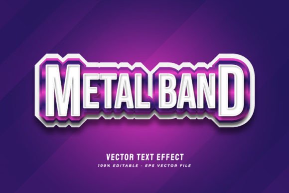 Download Metal Band Text Style Effect - Text style effect Collection