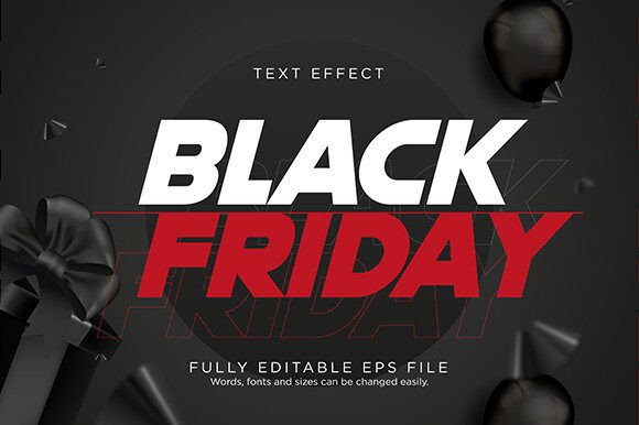 Download Black Friday Text Effect Font Type - Text effect Collection