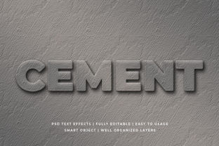 Download Cement 3d Text Effect Mockup - Text effect Collection