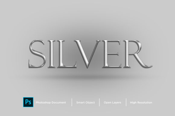Download Silver Text Effect Layer Style - Text effect Collection
