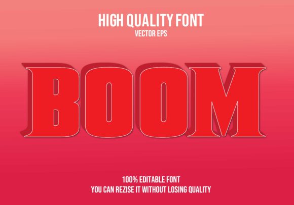 Download Boom Text Effect, Type, Typography, Illu - Text effect Collection