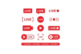 Download Live Streaming Button Icon - Streaming Collection