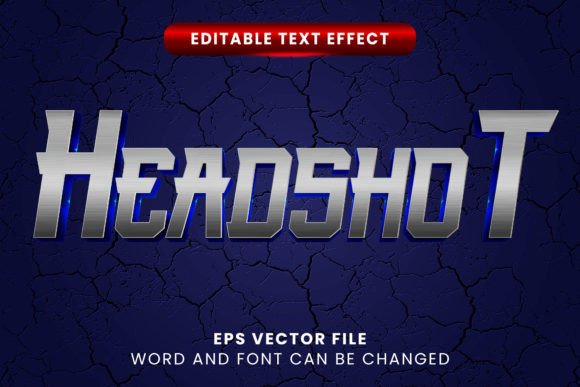 Download 3d Silver Metallic Headshot Text Effect - Text effect Collection