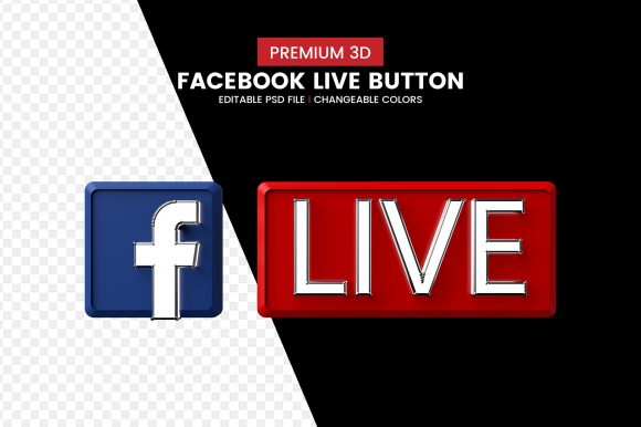 Download Facebook Live Streaming Button Mockup - Streaming Collection