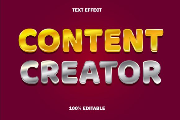 Download Content Creator Text Effect - Text effect Collection