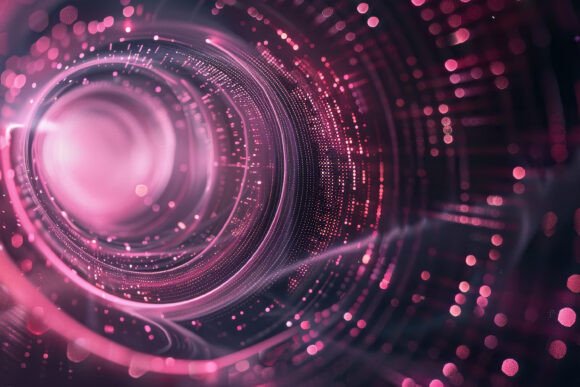 Download Pink Futuristic Tunnel Background Wallpa - Pink Collection